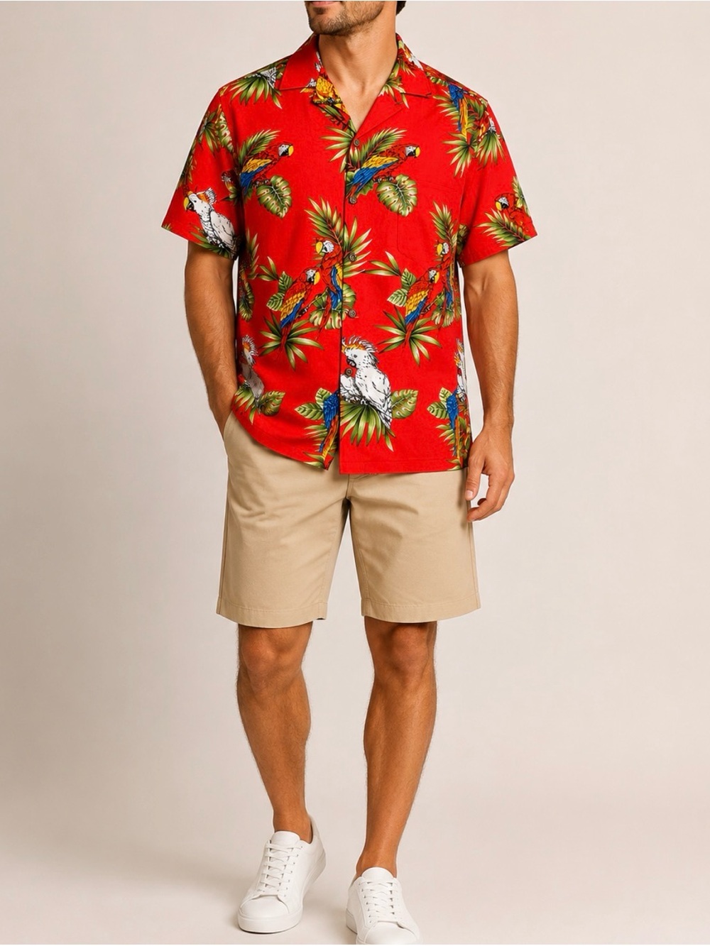 Vintage Pacific Legend Hawaiian Tropical Bird Shirt